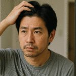 髪の毛が気になる男性