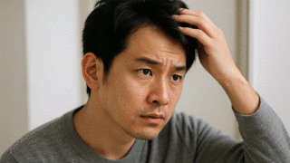 薄毛に悩む男性
