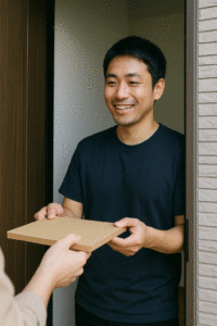 処方薬を受け取り