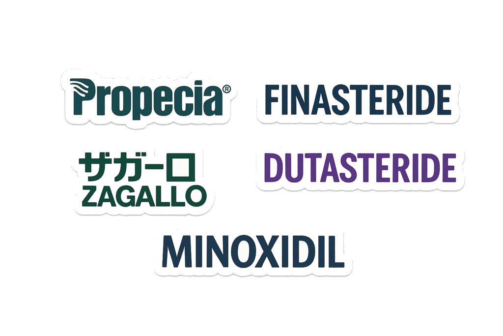 AGA治療薬一覧 プロペシア、フィナステリド、ザガーロ、デュタステリド