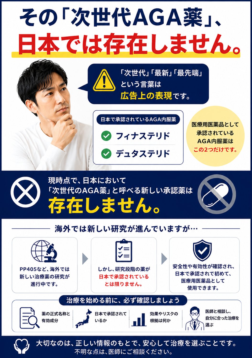 その「次世代AGA薬」ホントですか?