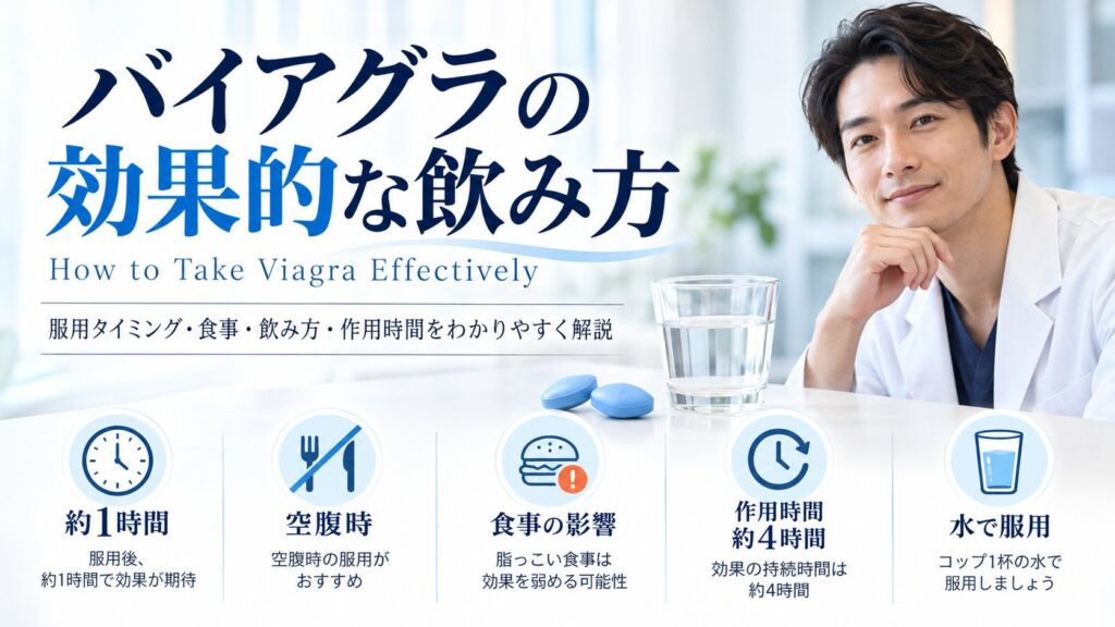 バイアグラの効果的な飲み方