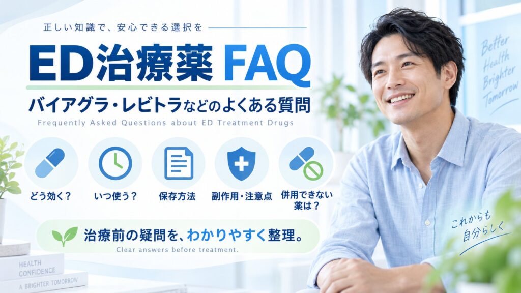 渋谷ウエストクリニックのED治療薬FAQ