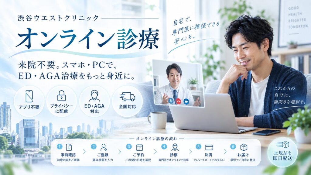 渋谷ウエストクリニックのオンライン診療